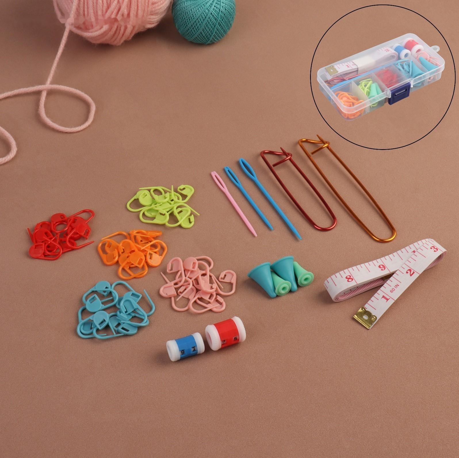 Набор для вязания, 65 предметов, в футляре