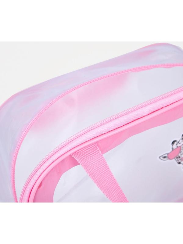 Сумка на молнии, цвет розовый