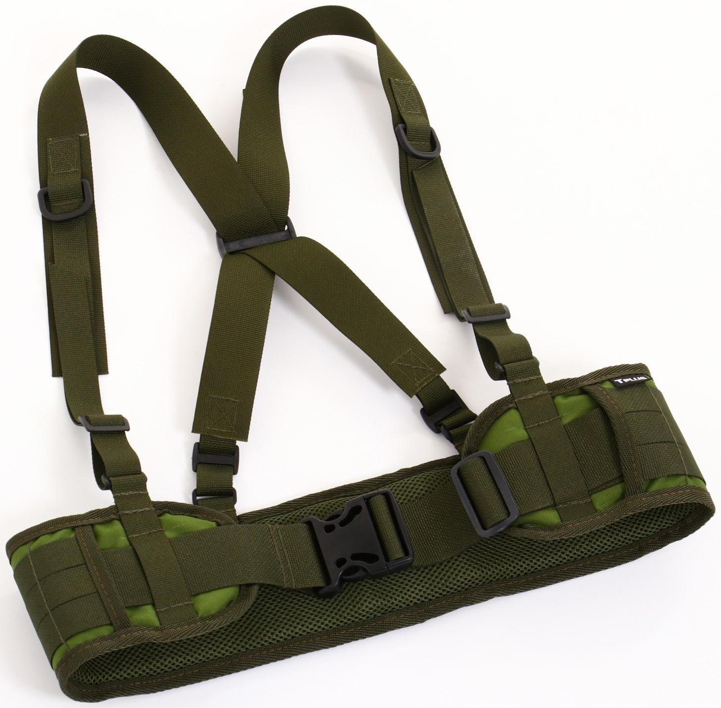 Пояс разгрузочный, тактический, с лямками, оксфорд 600, олива, 86 см