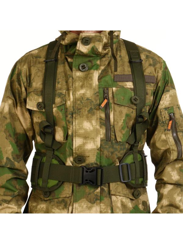 Пояс разгрузочный, тактический, с лямками, оксфорд 600, олива, 86 см