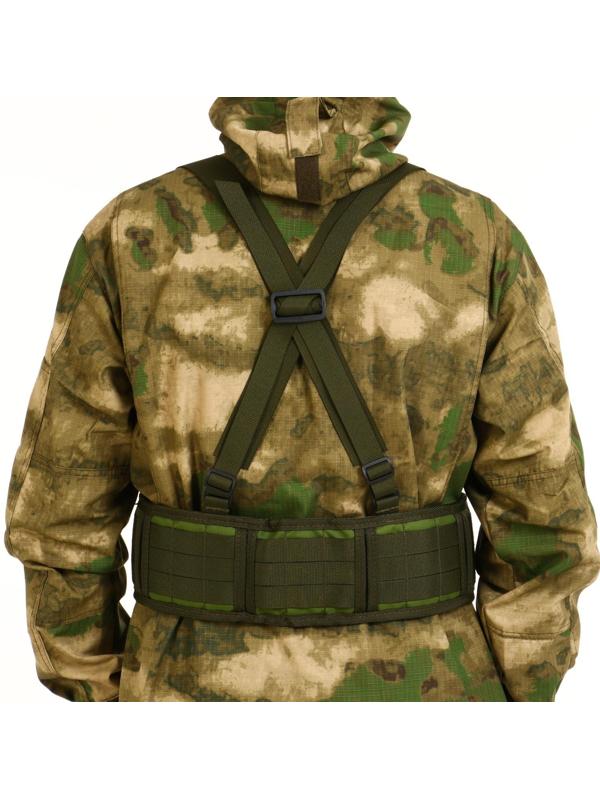 Пояс разгрузочный, тактический, с лямками, оксфорд 600, олива, 86 см