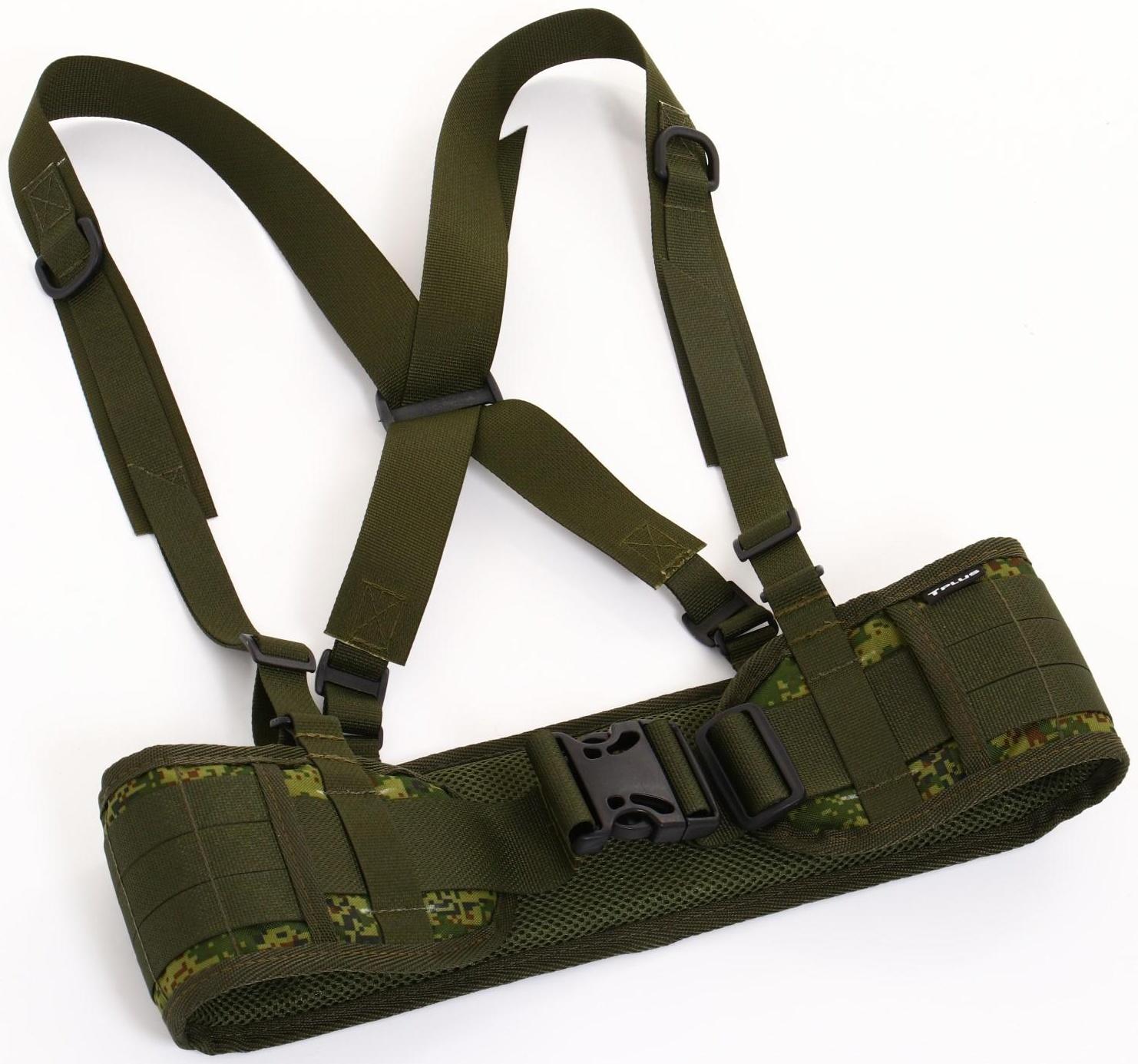 Пояс разгрузочный, тактический, с лямками, оксфорд 600, цифра, 86 см