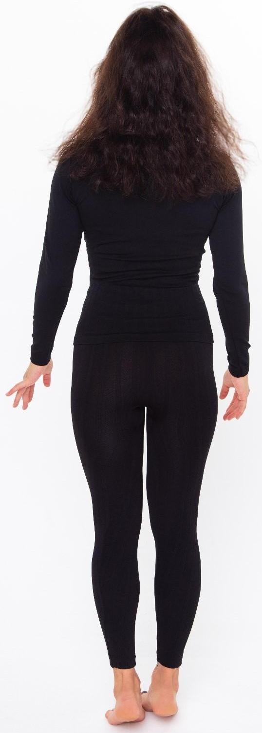 Термобельё женское (лонгслив, леггинсы), цвет чёрный, размер 54 (XL)