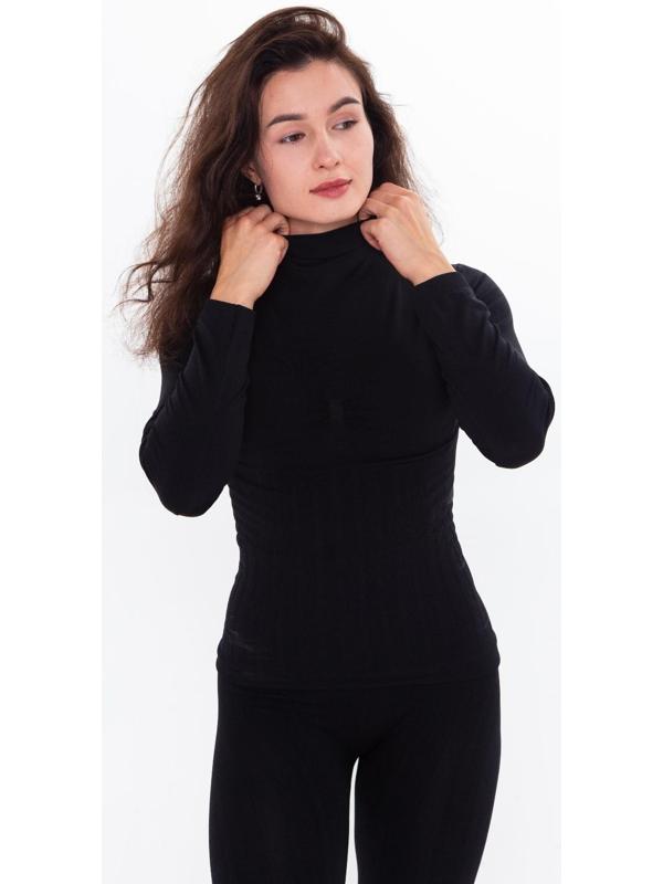Термобельё женское (джемпер, леггинсы), цвет чёрный, размер 42-44 (S)