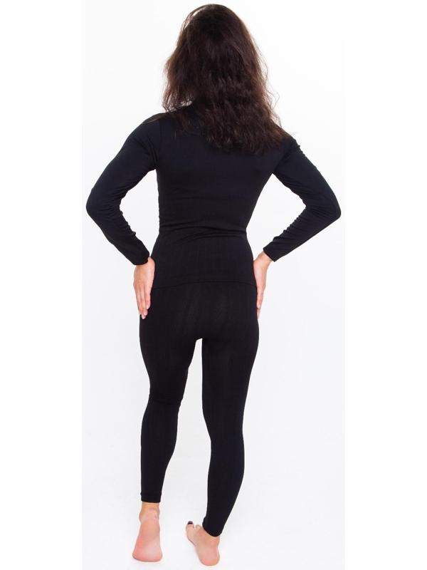 Термобельё женское (джемпер, леггинсы), цвет чёрный, размер 50-52 (L)