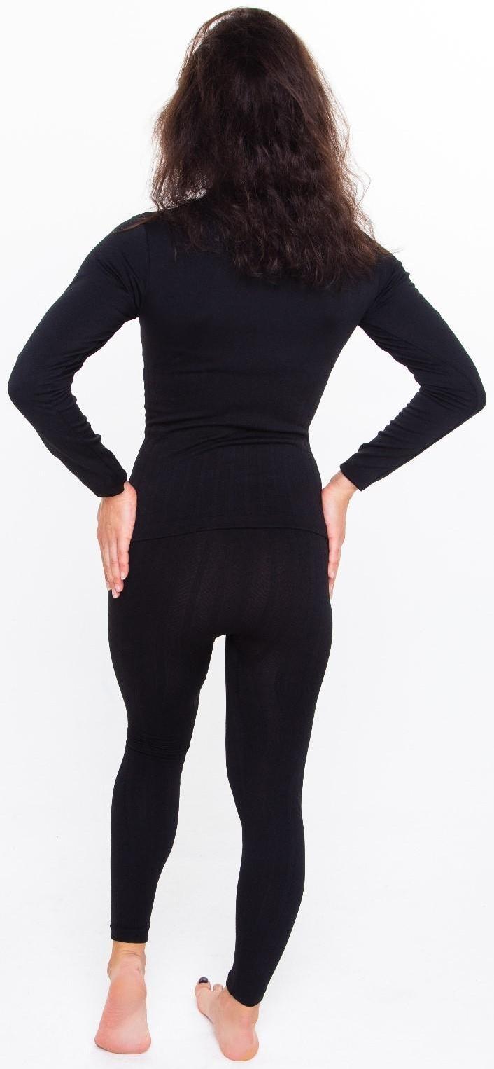 Термобельё женское (джемпер, леггинсы), цвет чёрный, размер 54 (XL)