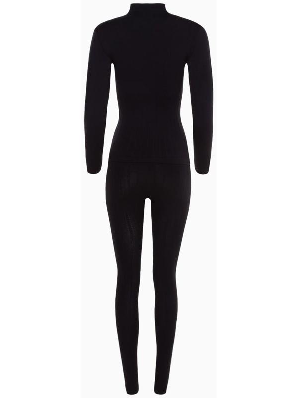 Термобельё женское (джемпер, леггинсы), цвет чёрный, размер 54 (XL)