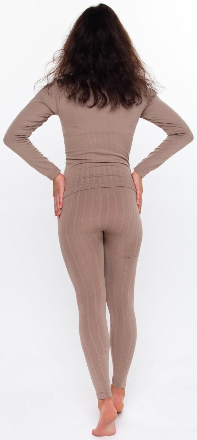 Термобельё женское (джемпер, леггинсы), цвет кофейный, размер 50-52 (L)