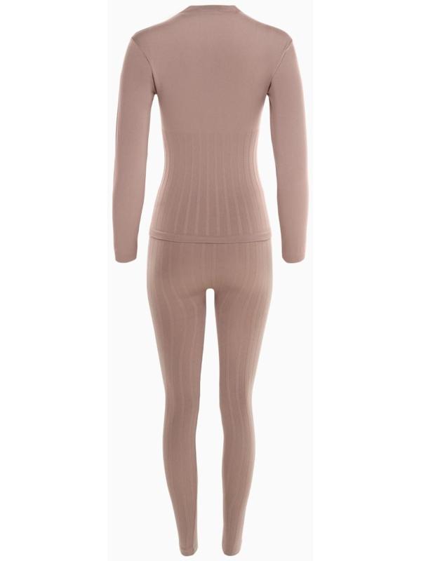 Термобельё женское (джемпер, леггинсы), цвет кофейный, размер 54 (XL)