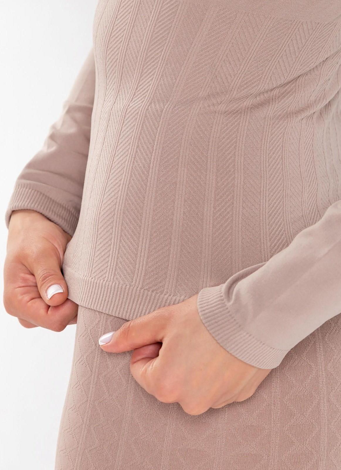 Термобельё женское (лонгслив), цвет бежевый, размер 52-54 (XL)