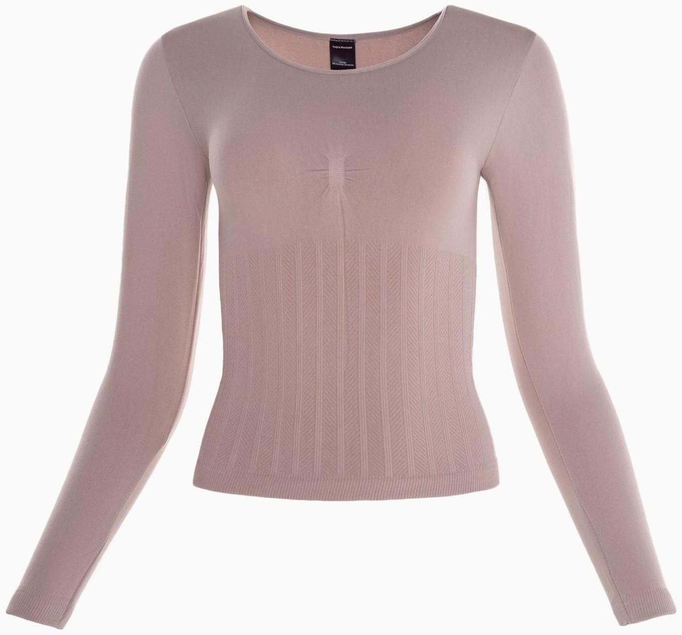 Термобельё женское (лонгслив), цвет бежевый, размер 52-54 (XL)