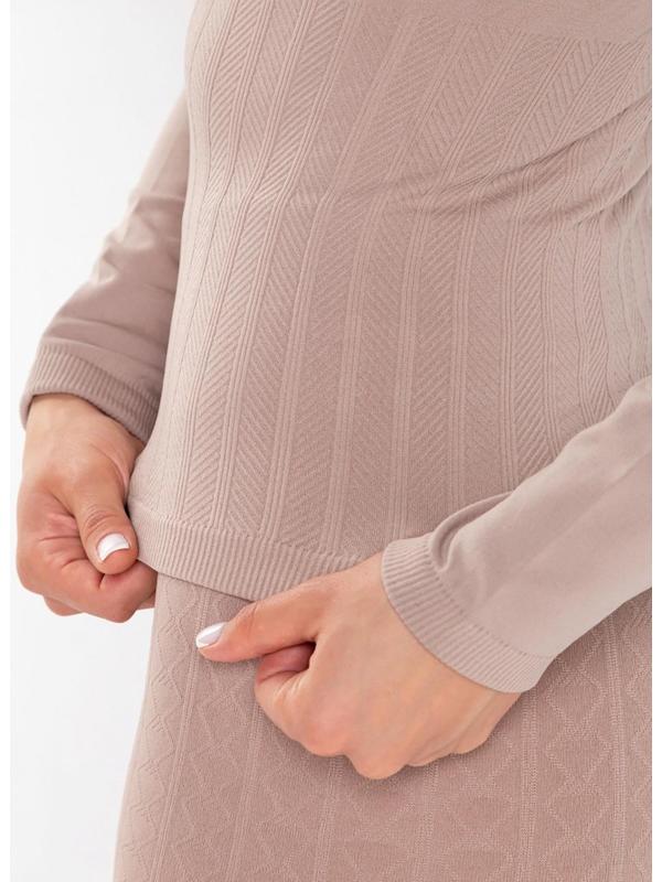 Термобельё женское (лонгслив), цвет бежевый, размер 52-54 (XL)