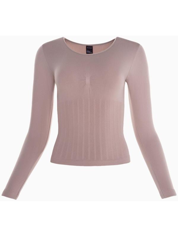 Термобельё женское (лонгслив), цвет бежевый, размер 52-54 (XL)