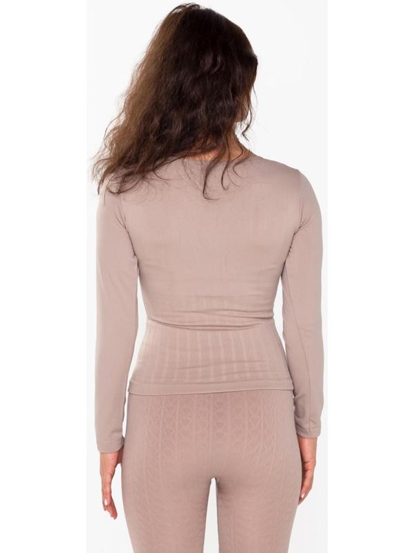 Термобельё женское (лонгслив), цвет бежевый, размер 52-54 (XL)