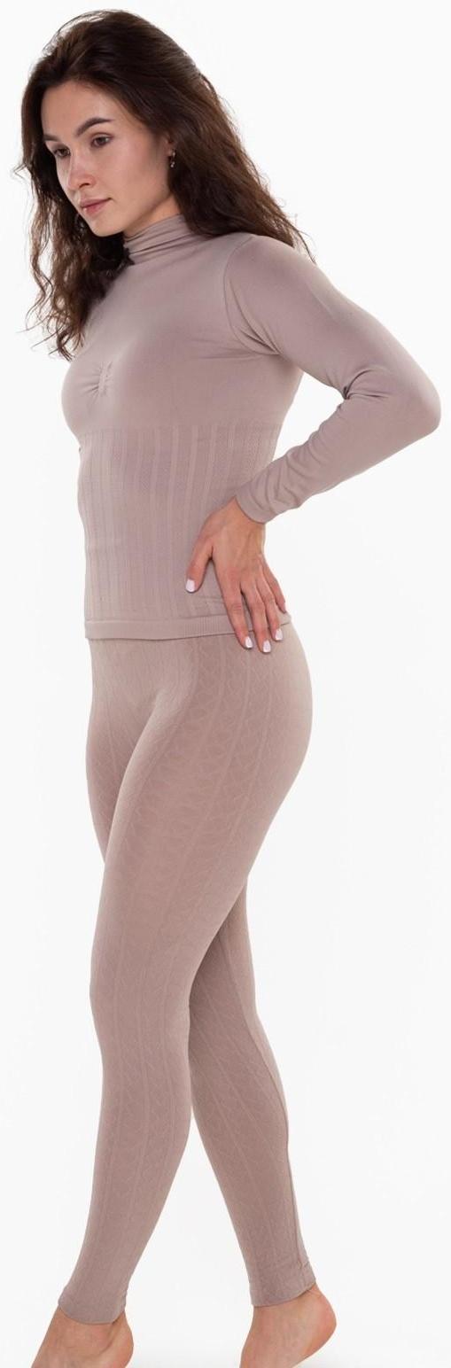 Термобельё женское (леггинсы), цвет бежевый, размер 42-44 (S)