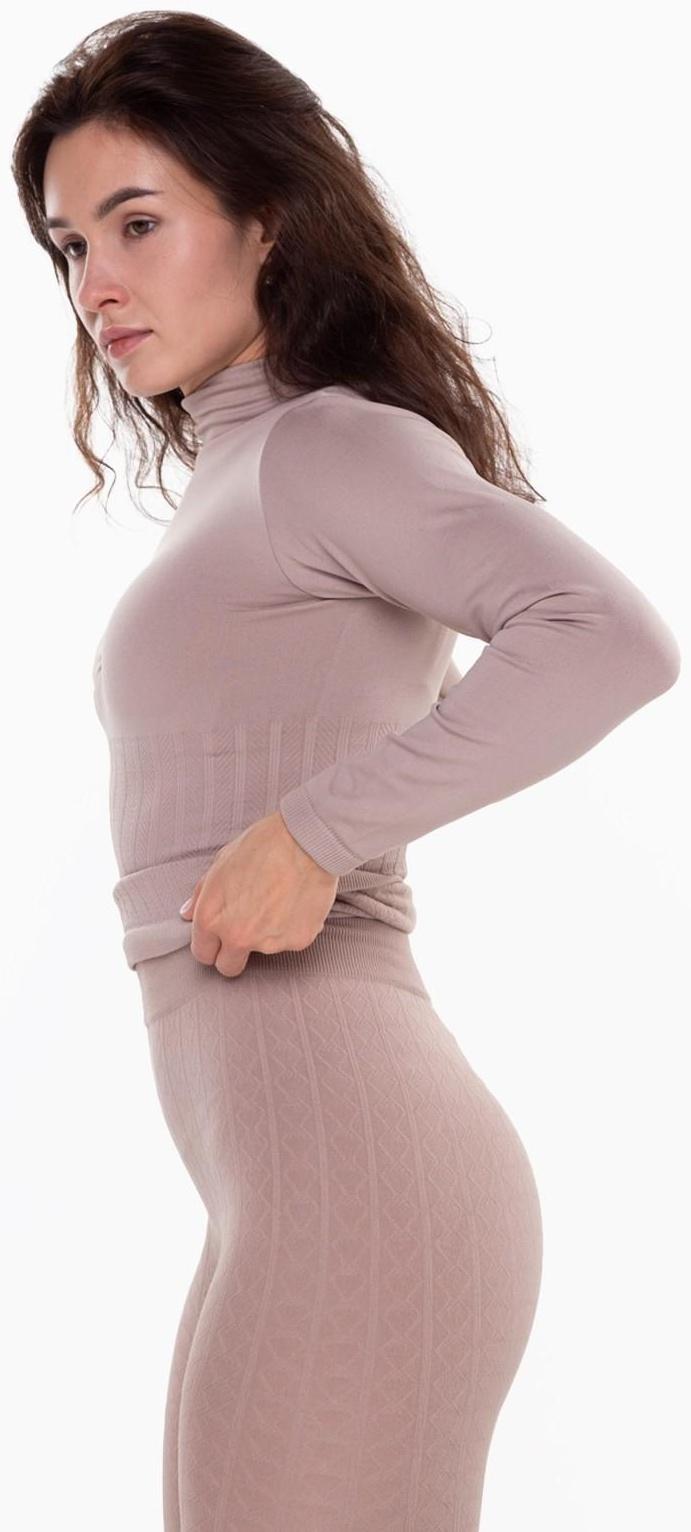 Термобельё женское (леггинсы), цвет бежевый, размер 42-44 (S)