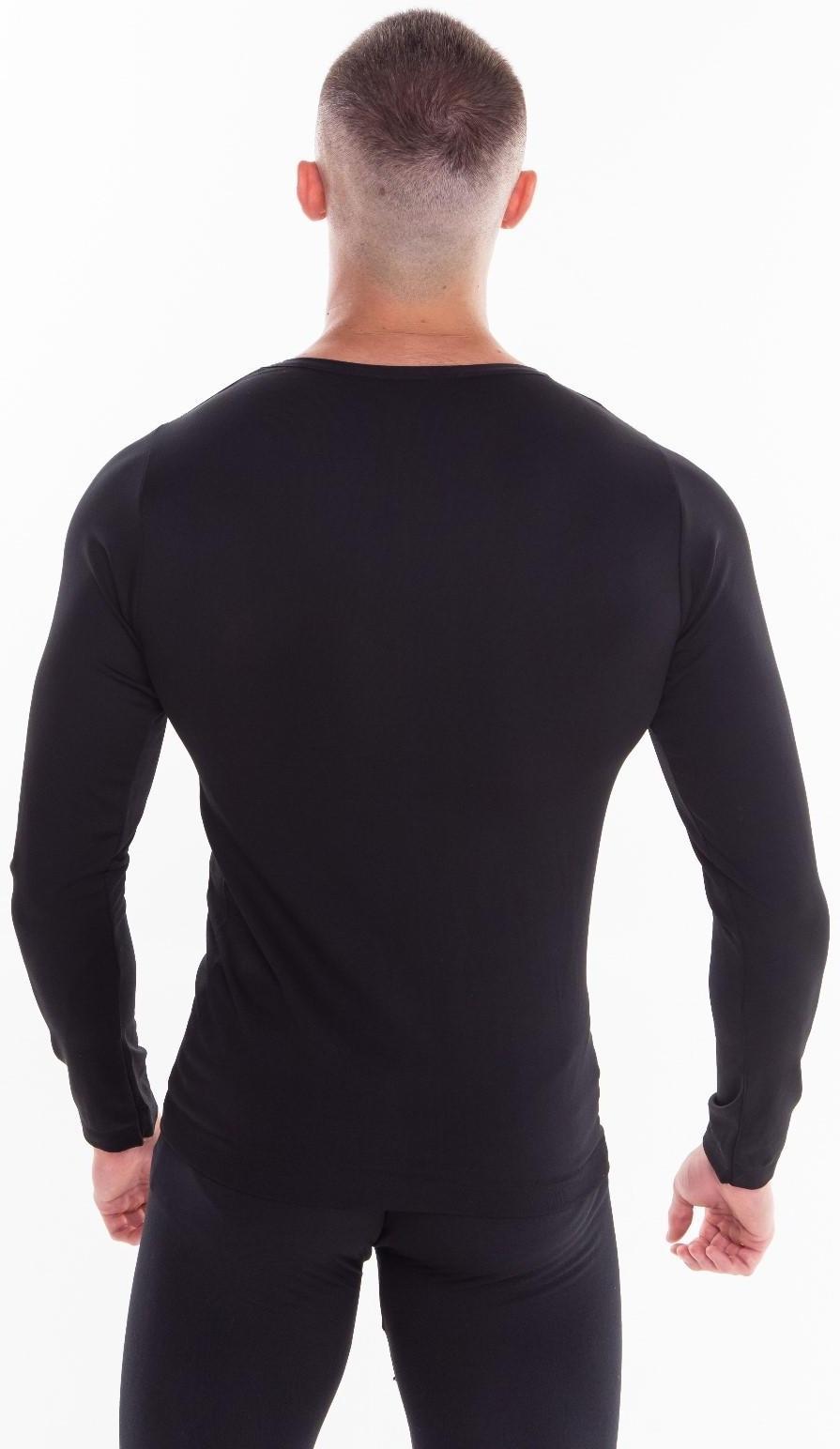 Термобельё мужское НАЧЁС (лонгслив, кальсоны), цвет чёрный, размер 54-56