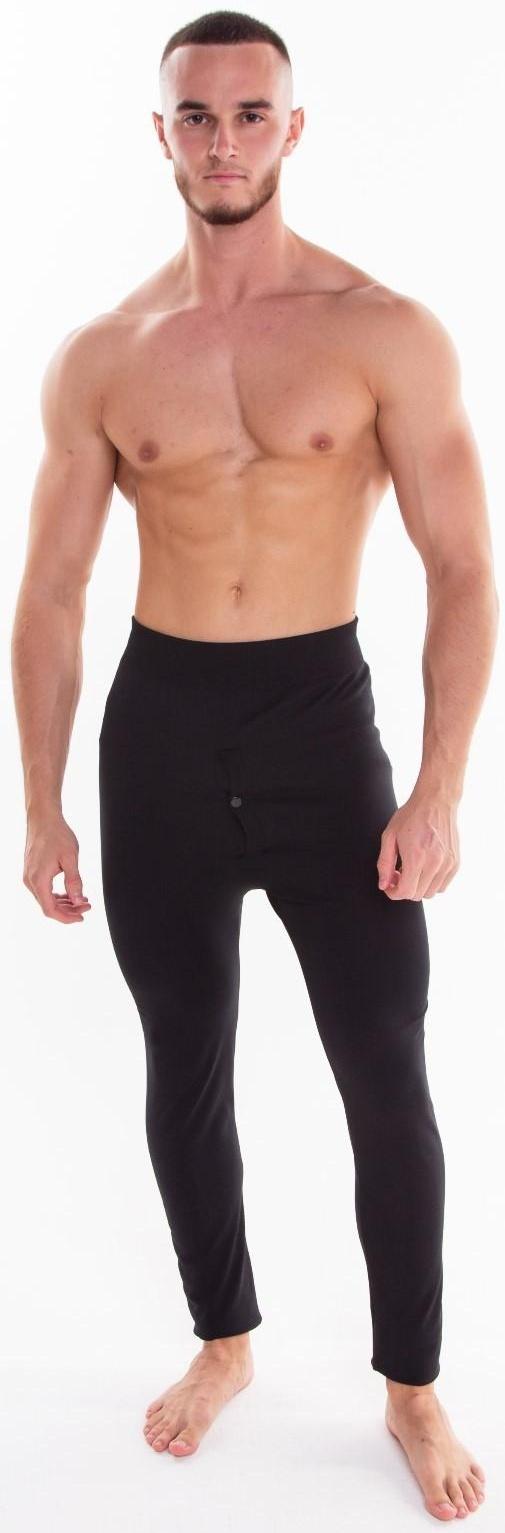 Термобельё мужское НАЧЁС (кальсоны), цвет чёрный, размер 54-56