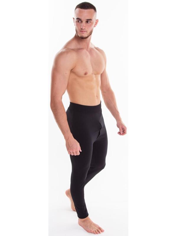 Термобельё мужское НАЧЁС (кальсоны), цвет чёрный, размер 54-56