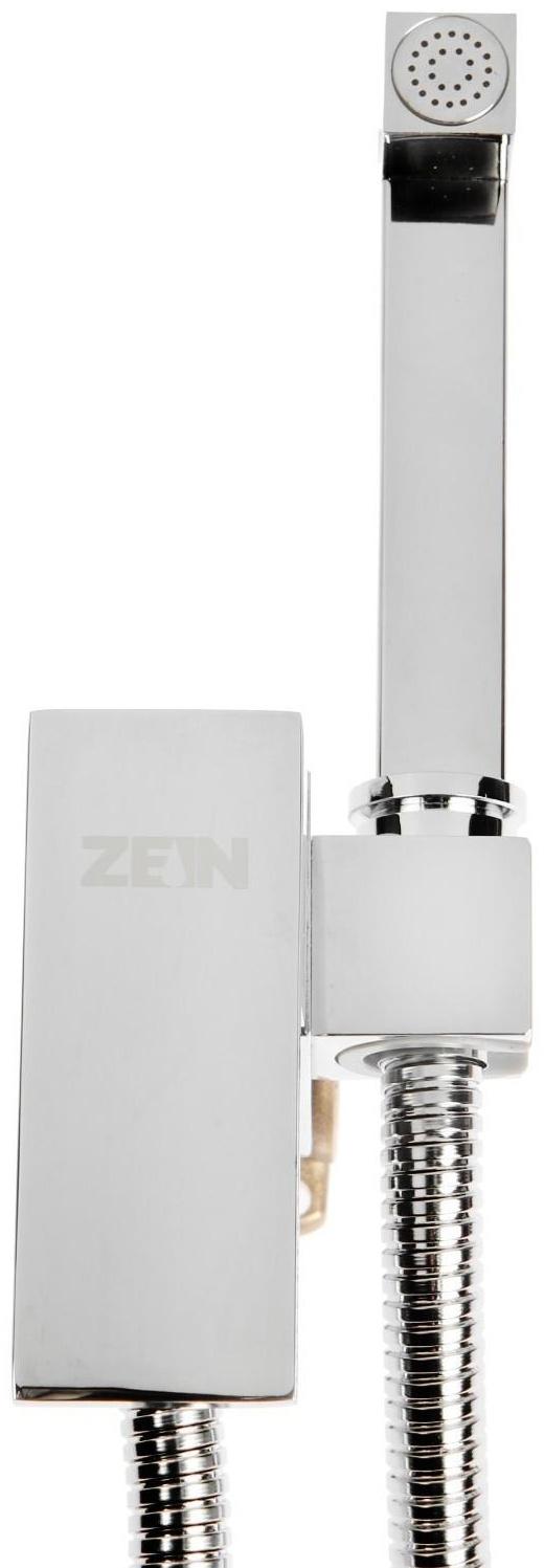 Смеситель с гигиеническим душем ZEIN, картридж керамика 35 мм, латунь, хром
