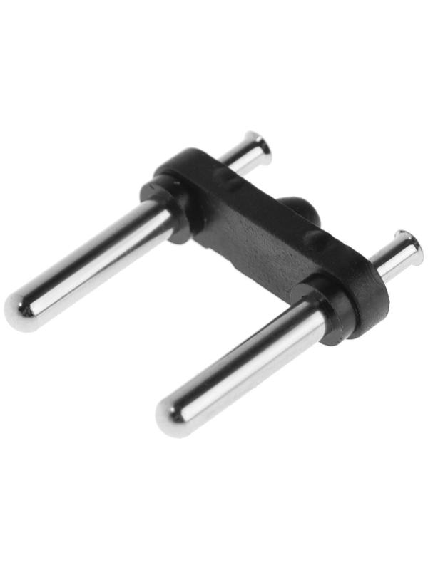 Арматура вилки, 10 А, 250 В, диам. штифта 4.0 мм, черная, набор (100 шт)