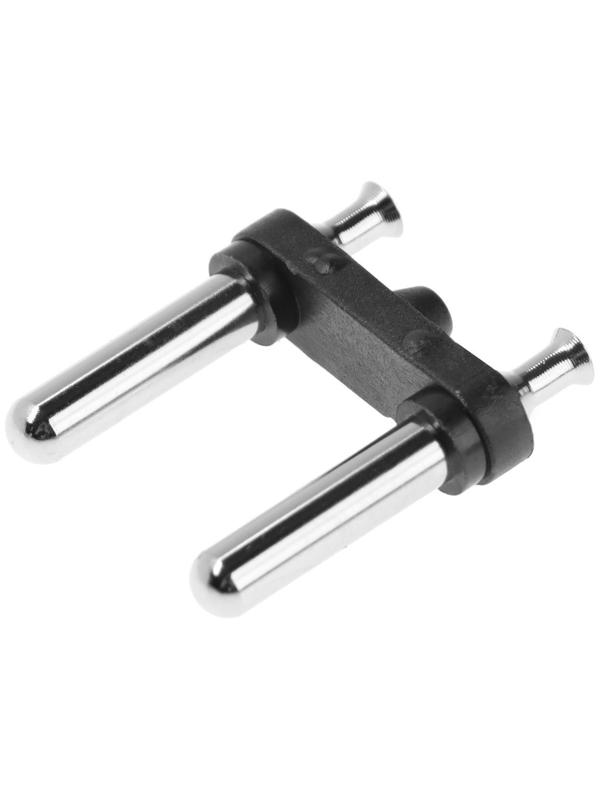 Арматура вилки, 16 А, 250 В, диам. штифта 4.8 мм, черная, набор (100 шт)