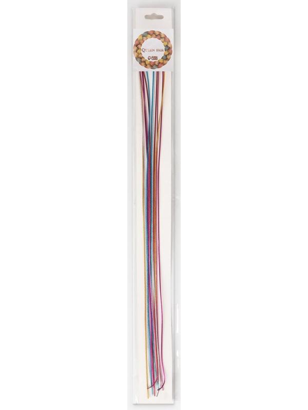 Нити для волос, 96 см, 6 шт, цвет МИКС
