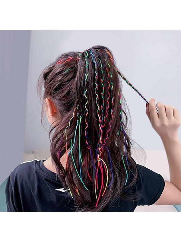 Нити для волос, 90 см, 5 шт, цвет МИКС