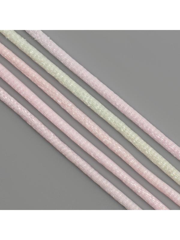 Нити для волос, 90 см, 5 шт, цвет пудра/МИКС