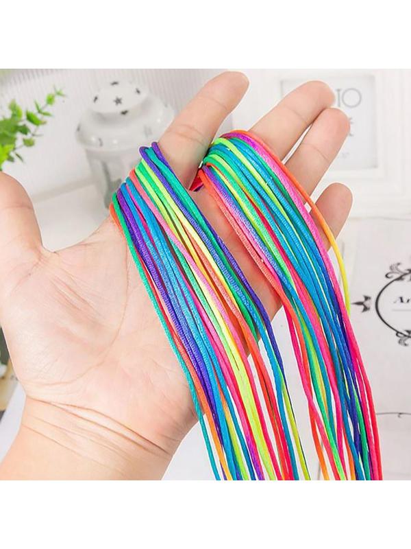 Нити для волос, 90 см, 5 шт, цвет пудра/МИКС