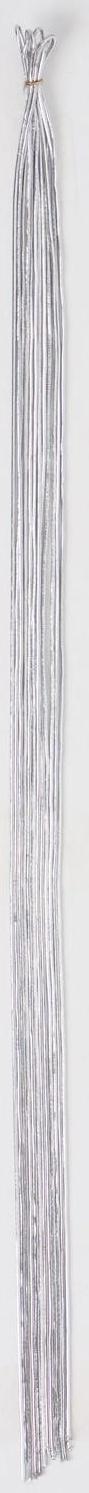 Нити для волос, 90 см, 6 шт, цвет серебристый