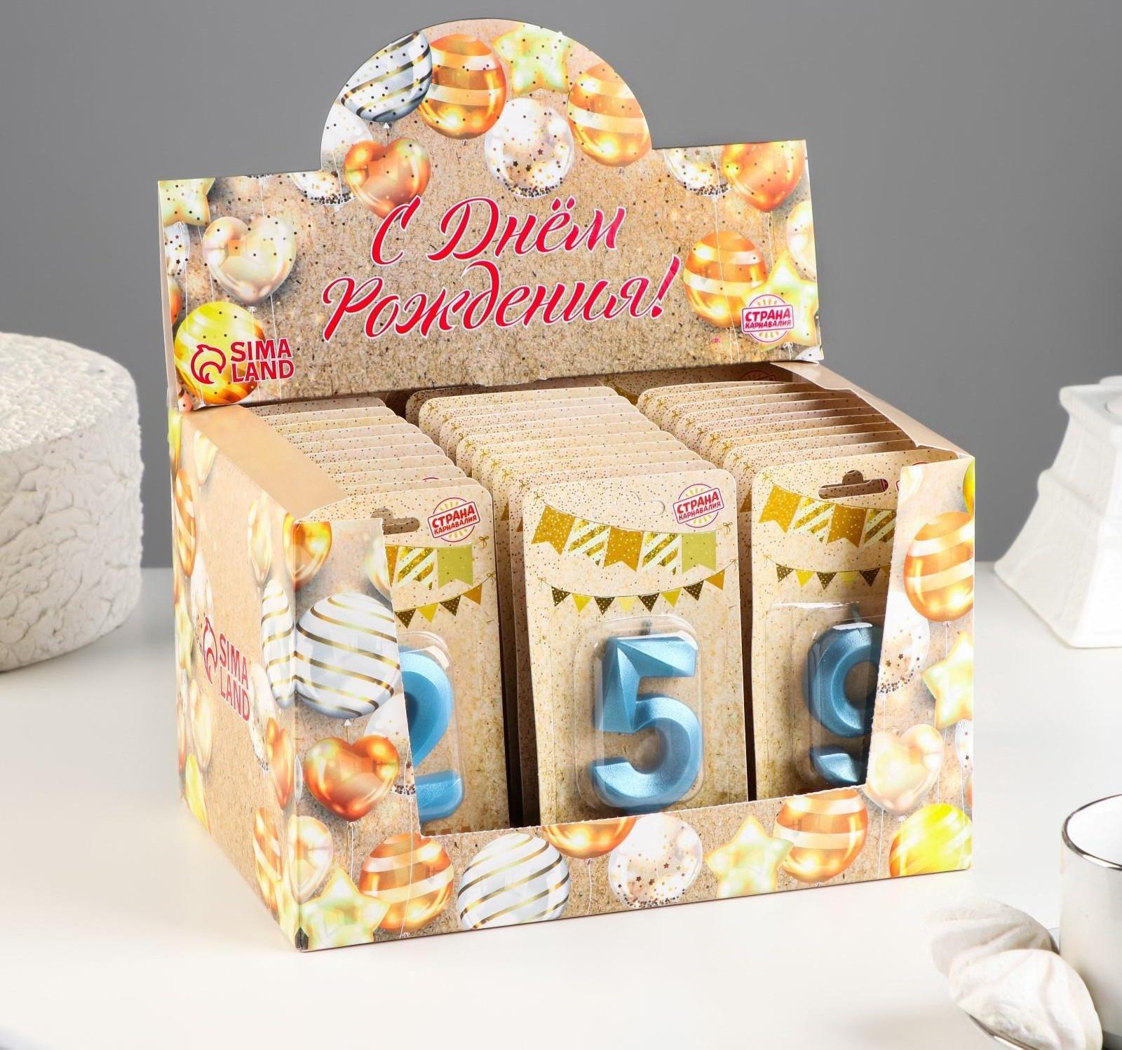 Шоу-бокс со свечами для торта 