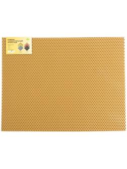 Коврик eva универсальный Grand Caratt, Соты 50 х 67 см, бежевый