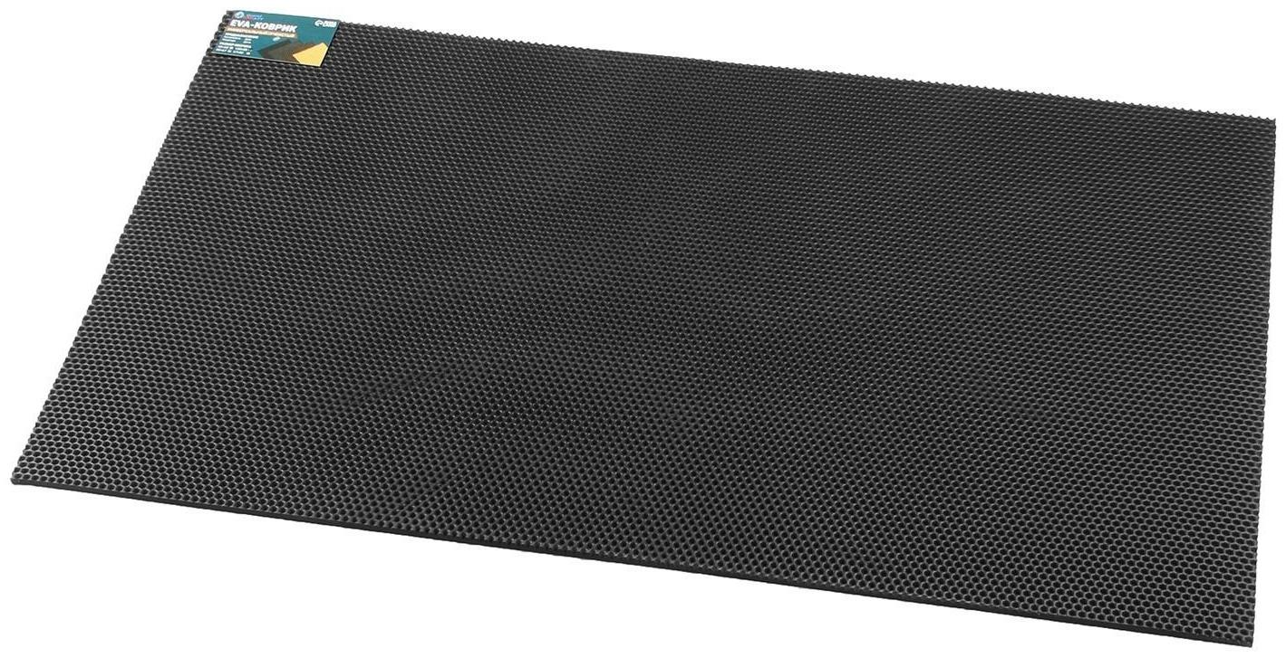 Коврик eva универсальный Grand Caratt, Соты 130 х 80 см, черный