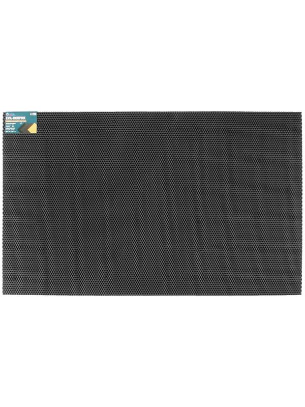 Коврик eva универсальный Grand Caratt, Соты 130 х 80 см, черный