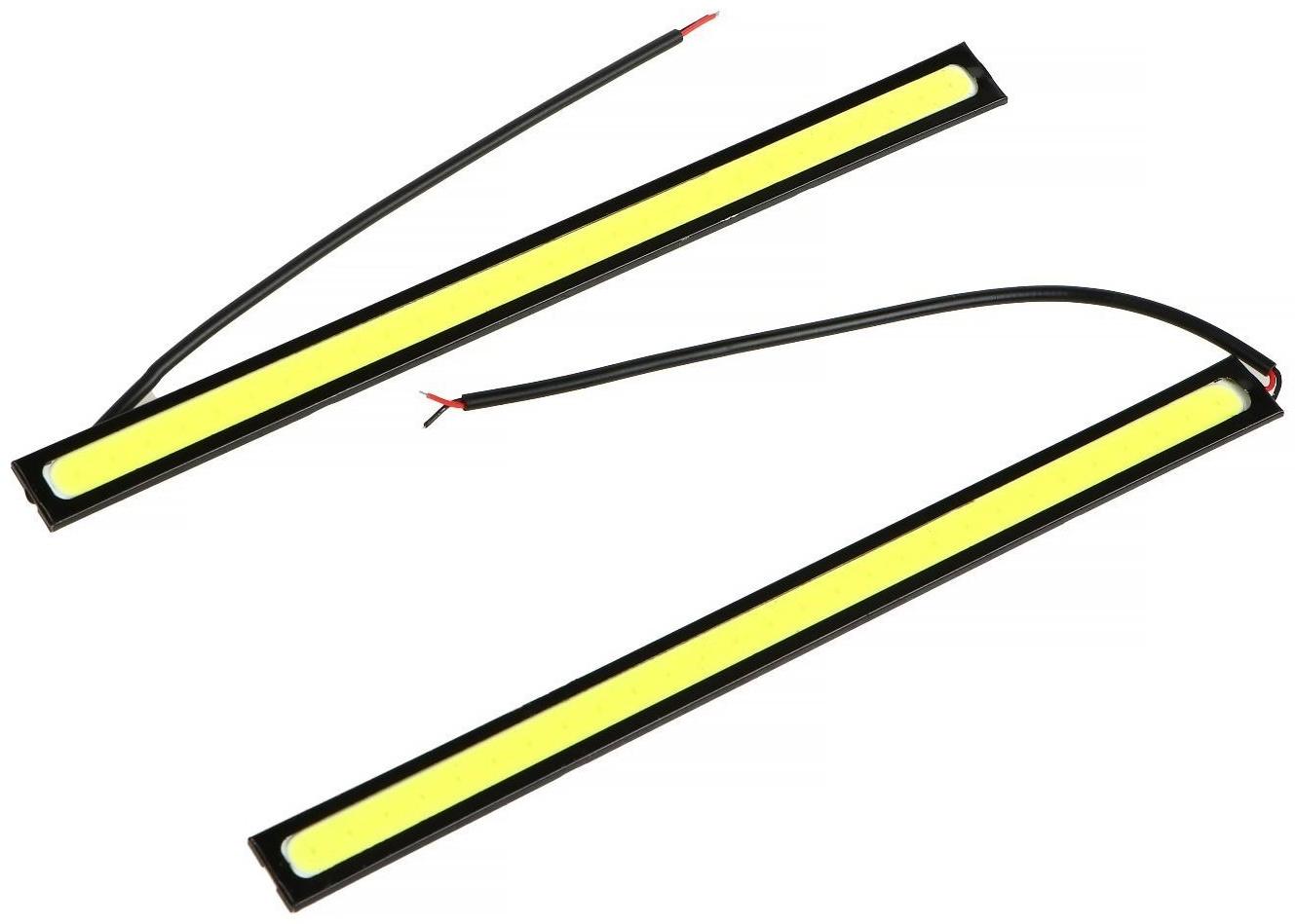 Дневные ходовые огни MZ0009 COB, 12 В, белый свет, 2 шт