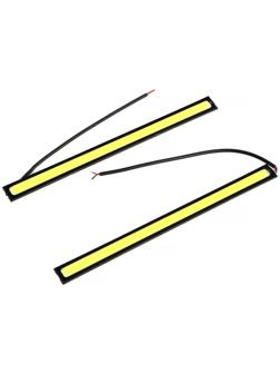 Дневные ходовые огни MZ0009 COB, 12 В, белый свет, 2 шт