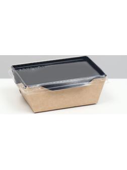 Упаковка, салатник с прозрачной крышкой, 10 х 8,5 х 5,5 см, 0,45 л