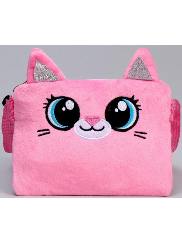 Сумка детская «Плюшевый котик», 17х13х3 см