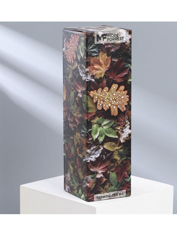 Термос «Гора» в кожзаме, MODE FORREST, 750 мл, время сохранения тепла 6-12 ч