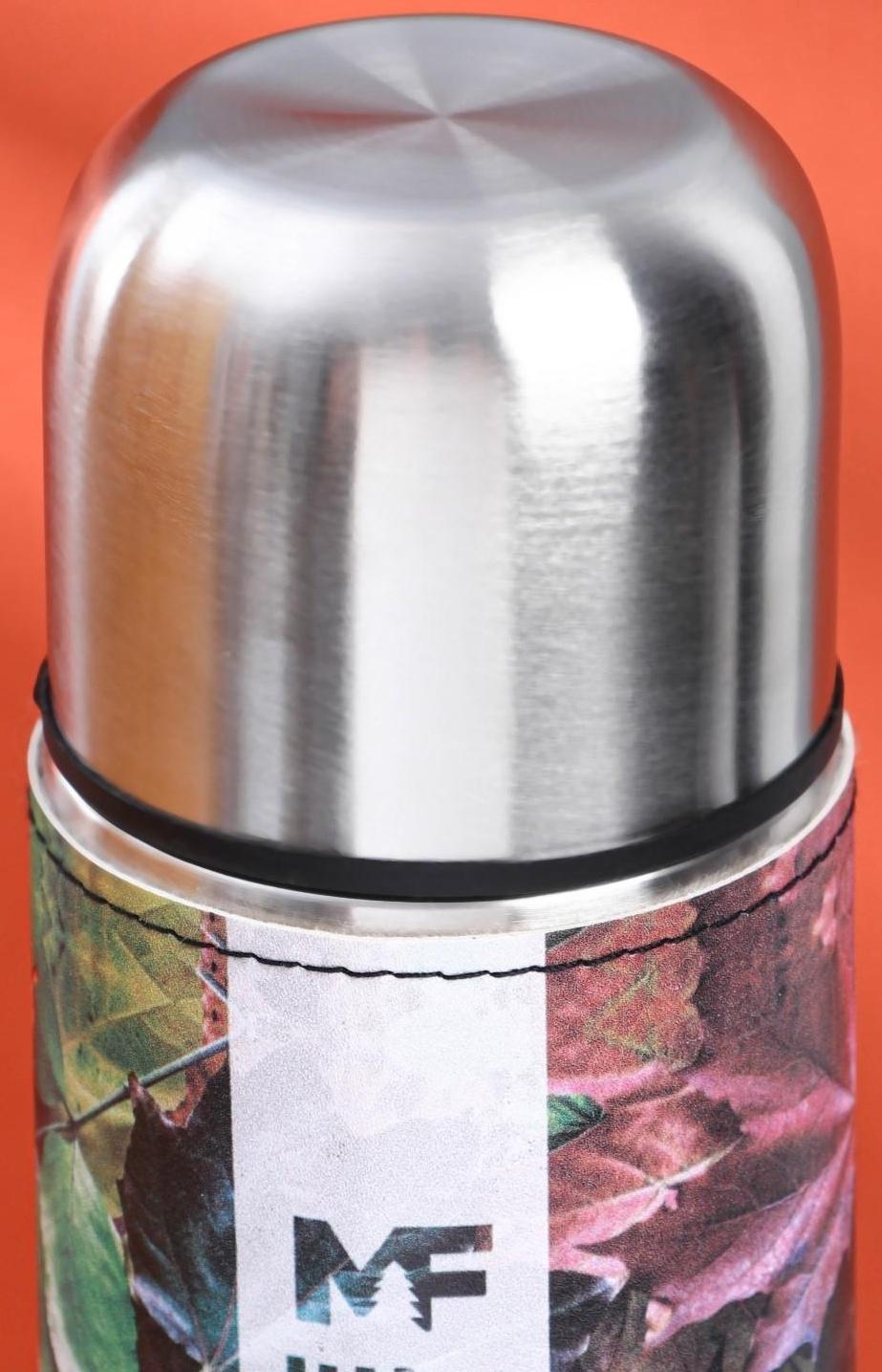 Термос «Листья» в кожзаме, MODE FORREST, 750 мл, время сохранения тепла 6-12 ч