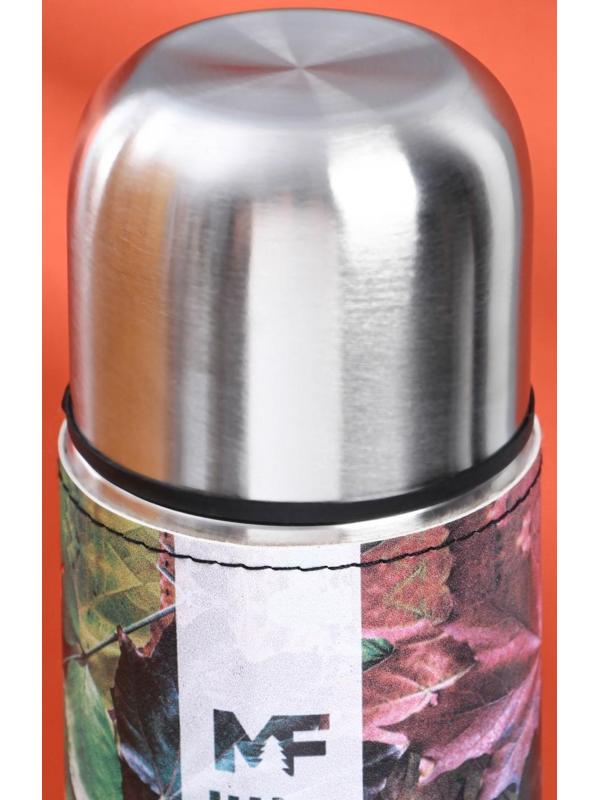 Термос «Листья» в кожзаме, MODE FORREST, 750 мл, время сохранения тепла 6-12 ч