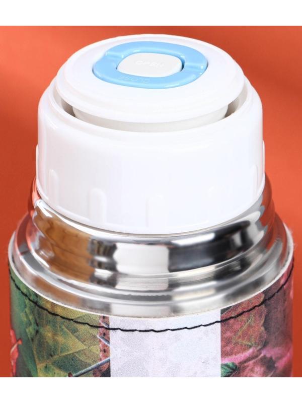 Термос «Листья» в кожзаме, MODE FORREST, 750 мл, время сохранения тепла 6-12 ч