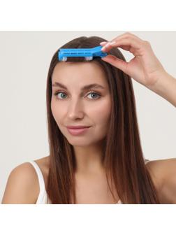 Бигуди-зажим для чёлки, d = 2,5 см, 10 см, цвет МИКС