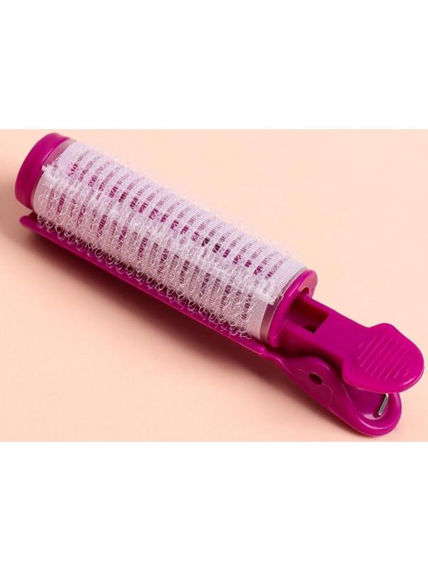 Бигуди-зажим для чёлки, d = 2,5 см, 10 см, цвет МИКС