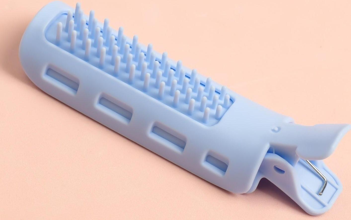 Бигуди-зажим для чёлки, d = 3,2 см, 11 см, цвет МИКС