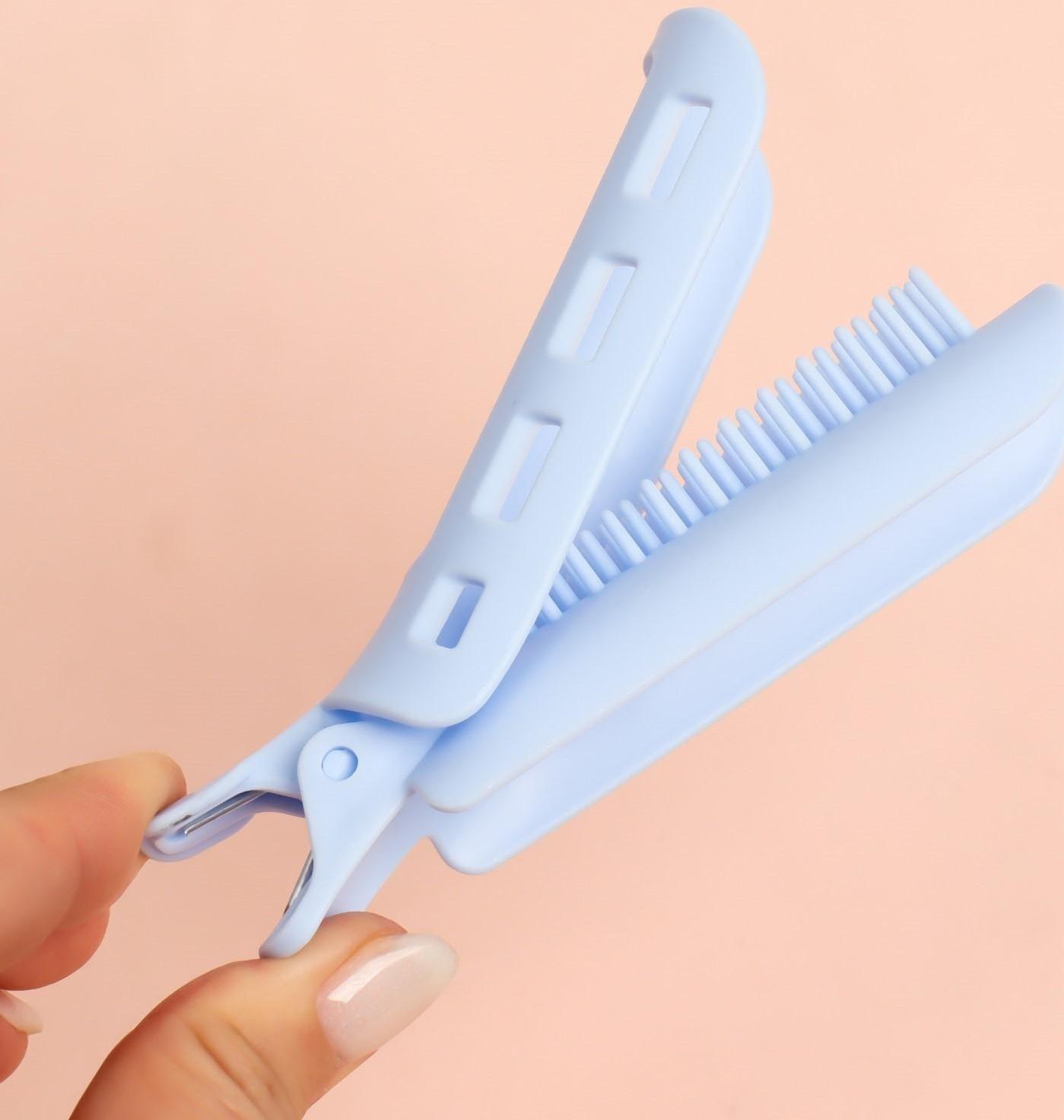 Бигуди-зажим для чёлки, d = 3,2 см, 11 см, цвет МИКС