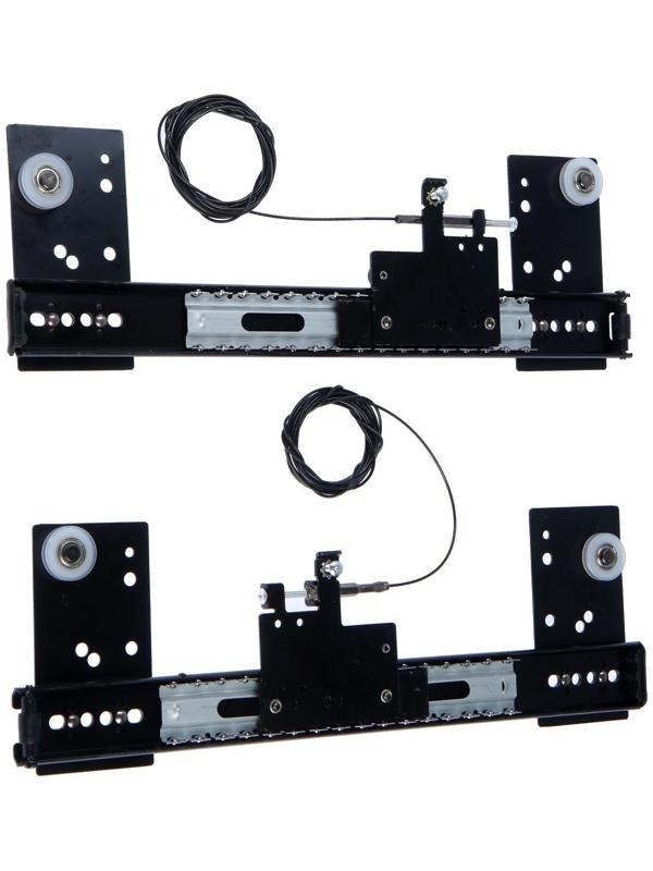 Комплект направляющих для поворотных дверей ТУНДРА L=350 мм., H=35 мм.