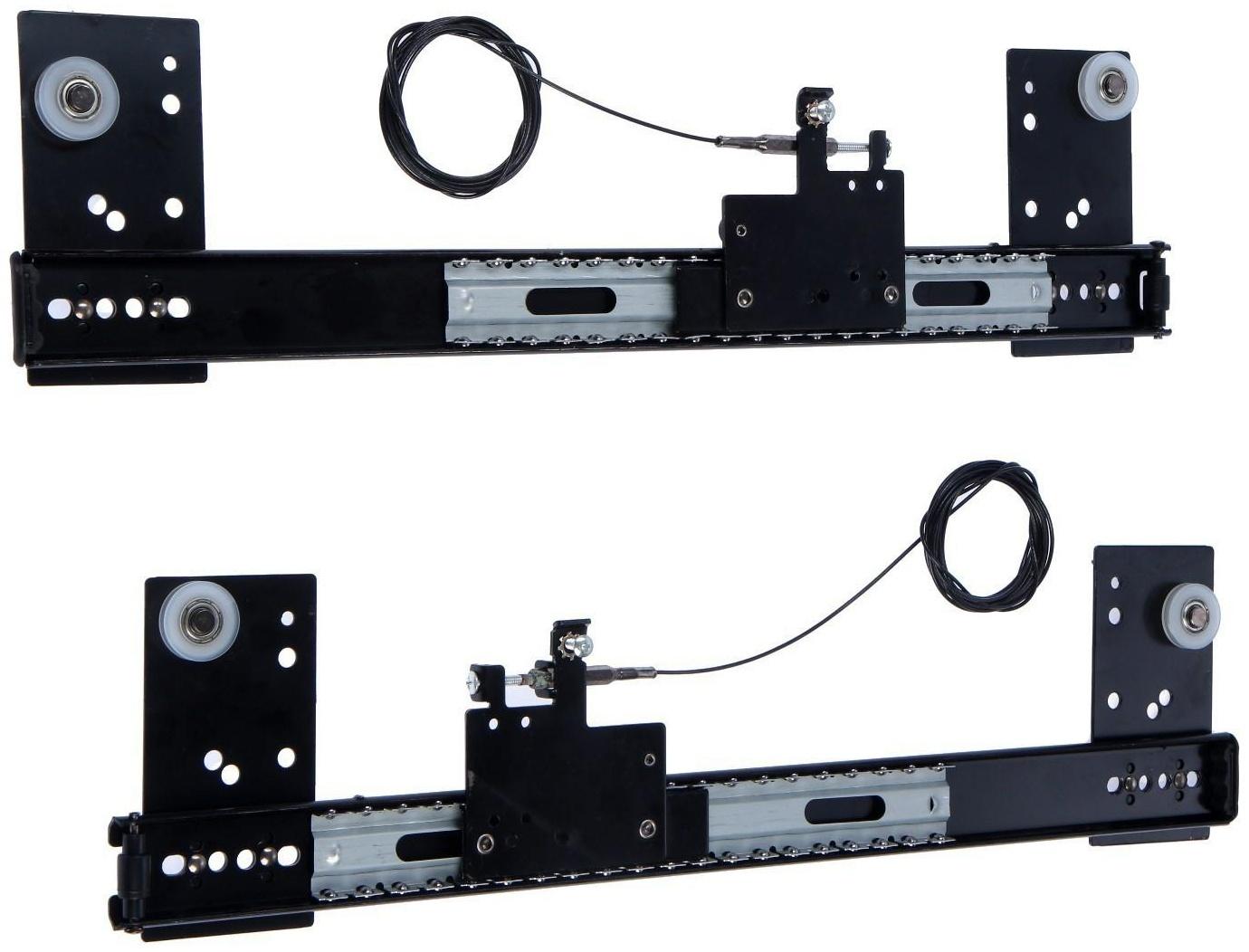Комплект направляющих для поворотных дверей ТУНДРА L=450 мм., H=35 мм.