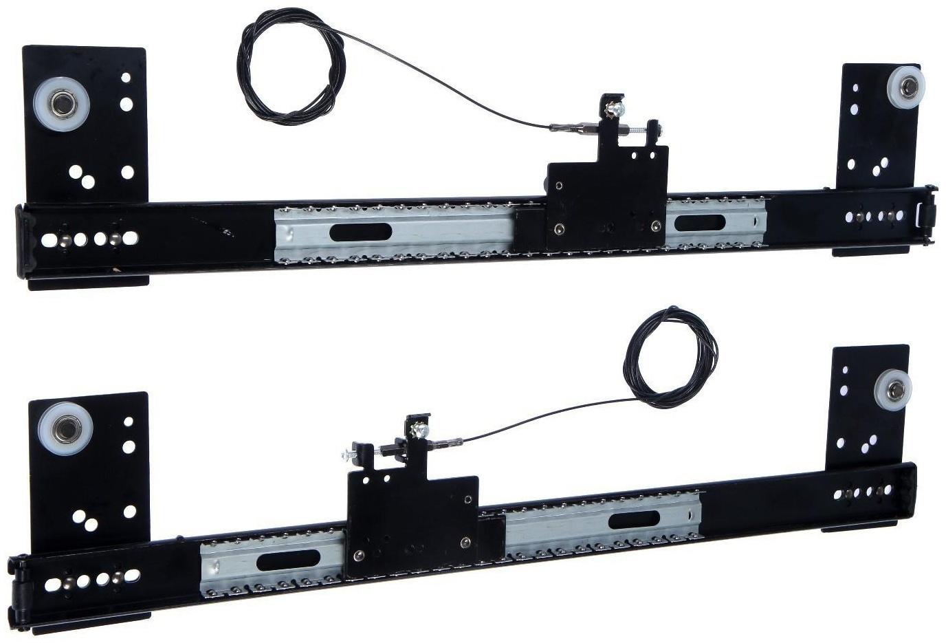 Комплект направляющих для поворотных дверей ТУНДРА L=550 мм., H=35 мм.